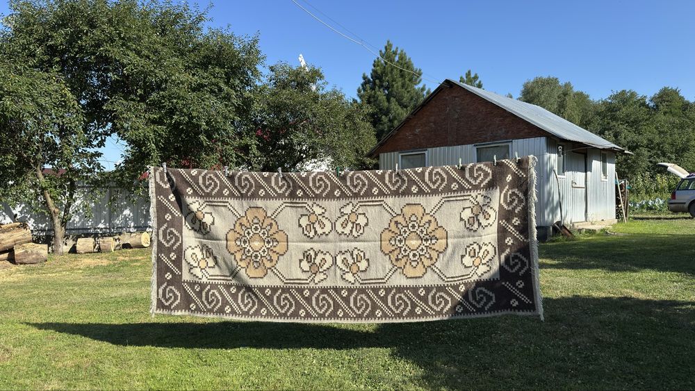 Covoare tradiționale din lână lucrate manual – 2 bucăți | 120 × 300 cm