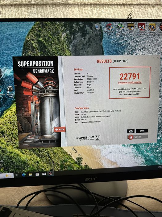 Компьютер i5 12400f+rtx3080