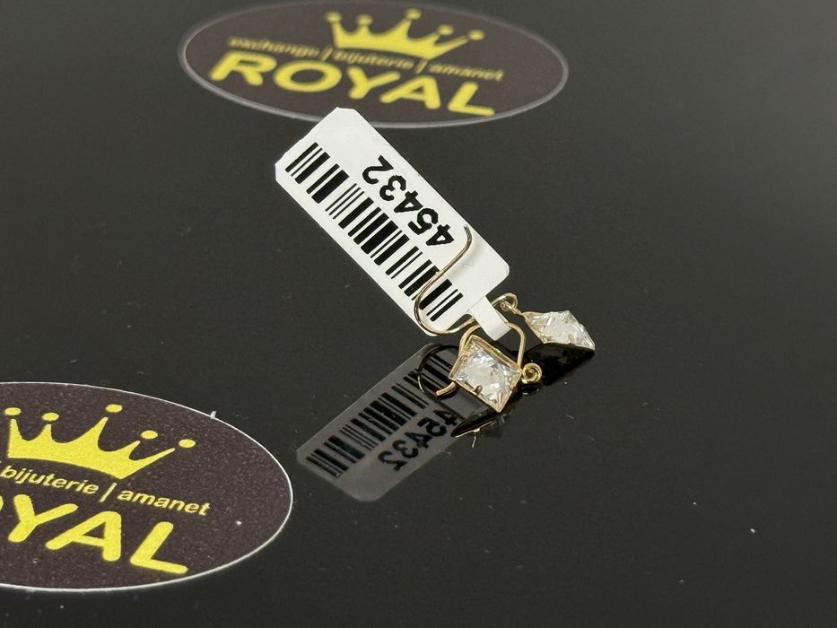 Bijuteria ROYAL : Cercei AUR 14K NOU / 0.61 GR