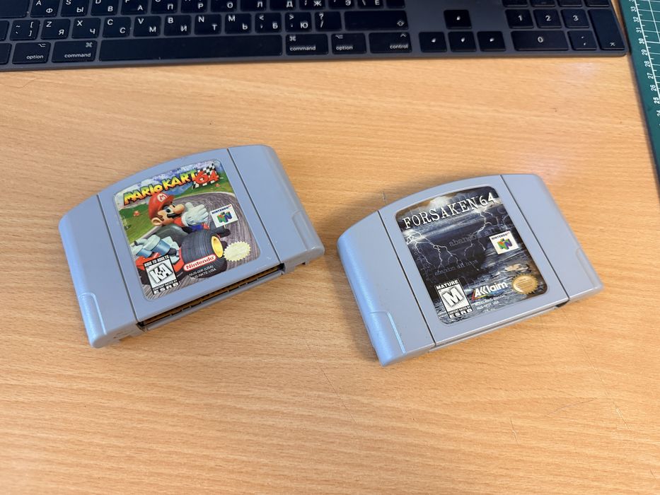 Продам два картриджа nintendo 64 mario cart forsaken