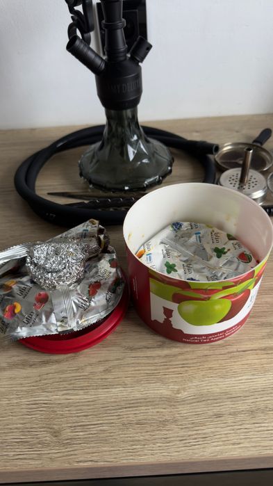 Narghilea sisha Amy Deluxe Alu Brilli Negru-Verde