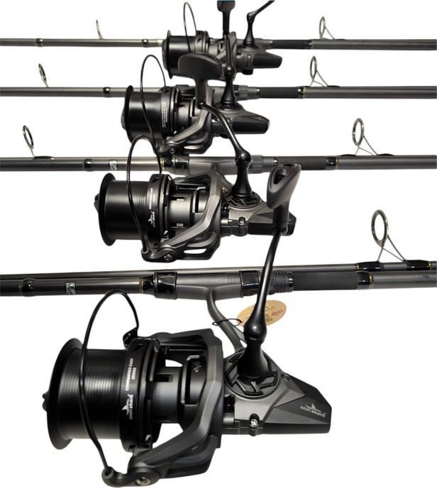 SET 4 Lansete EastShark EBISU CARP 3.90 m 3.75LBS + 4 Mulinete