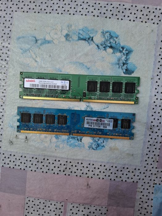 Memorii RAM PC Desktop – DDR2 (takeMS 2GB 800MHz & Nanya/HP 1GB 667MHz)