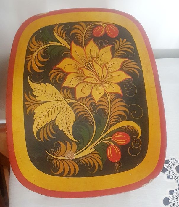 Scaun colectie/ lemn aurit pictat