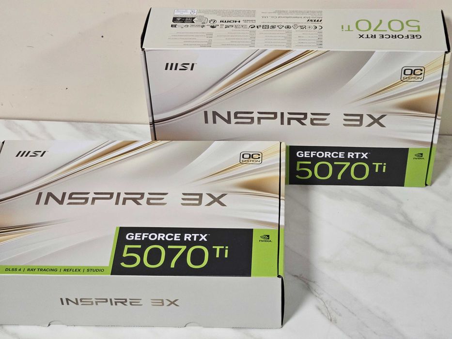 MSI RTX 5070 Ti Inspire 3X 16GB VRAM