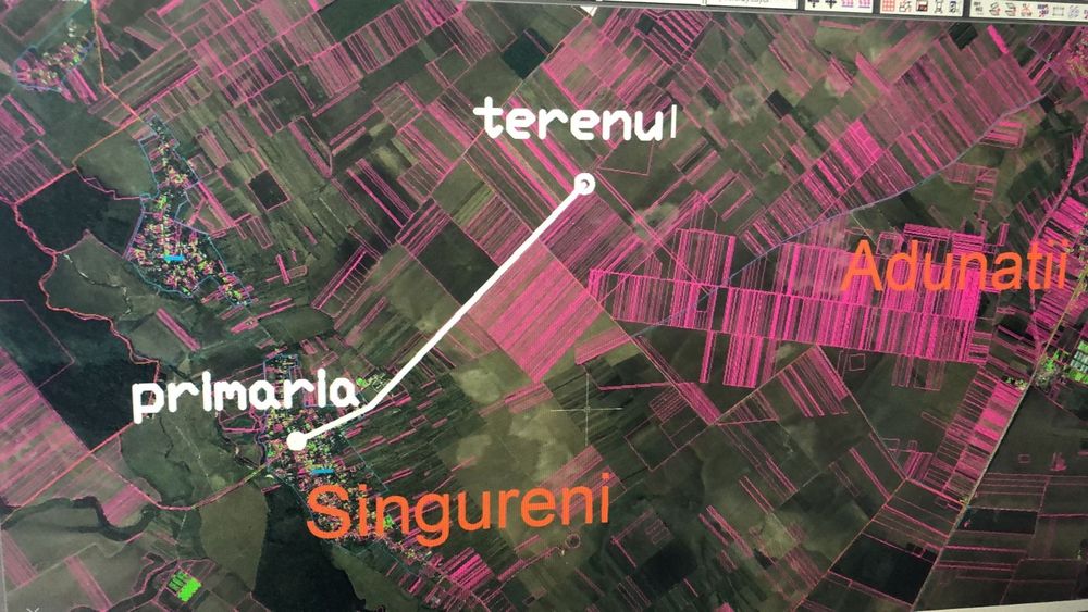 Teren intravilan 5.912 mp lângă București – acces asfalt – Adunații Copăceni