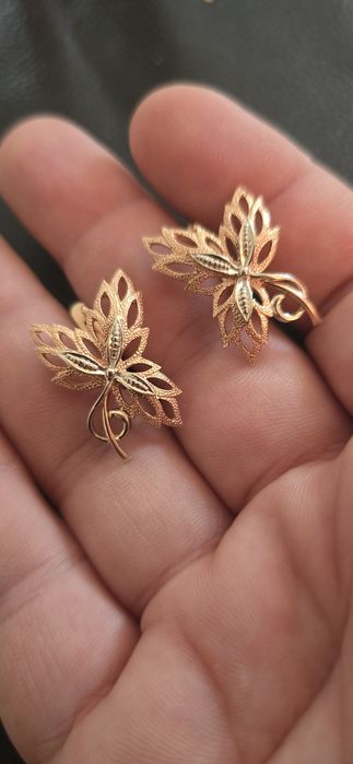 Cercei aur 14k  Rusia