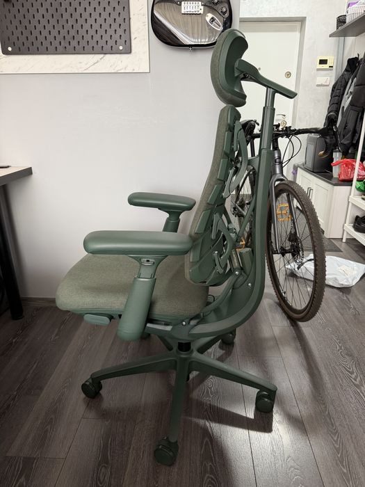 Scaun ergonomic LiberNovo Omni Dynamic, Moss Green, 48 cm, aproape nou