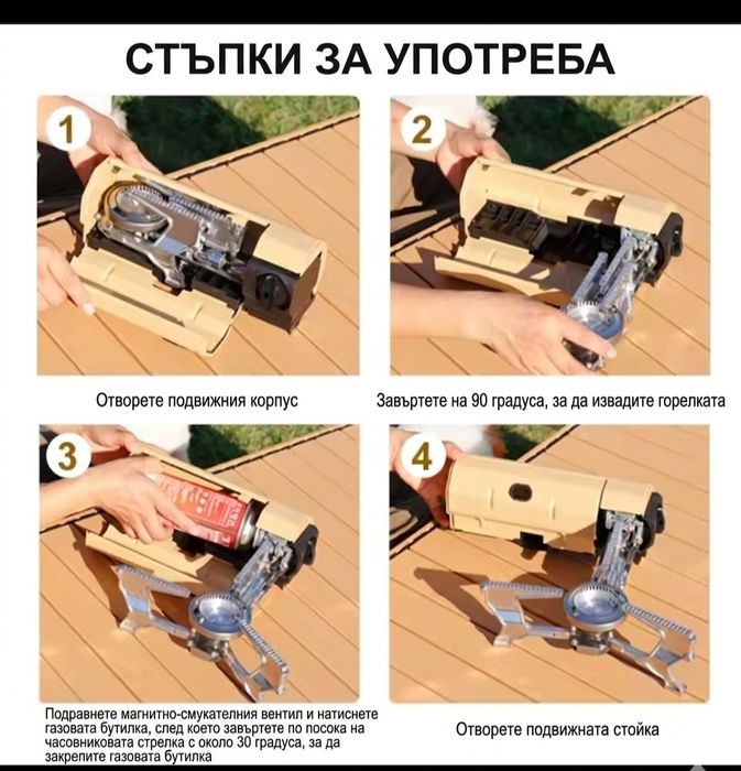 Туристически газов котлон  Компактен и мощен