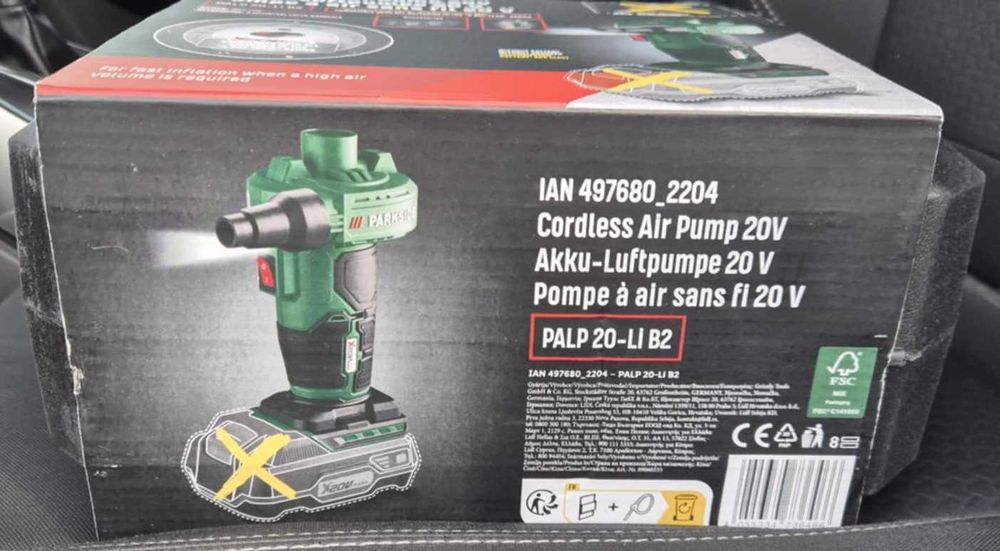 Въздушна Помпа Духалка Компресор Parkside PALP 20-Li B2 (запечатана)