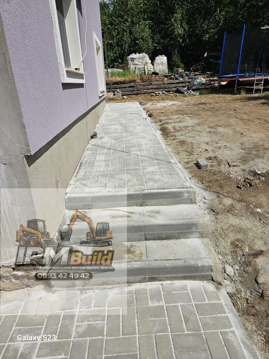 Редене на павета , тротоарни плочки и бордюри за обл София и Пазарджик