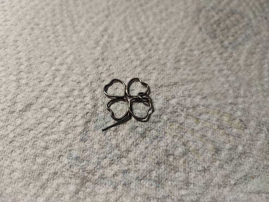 Pandativ vintage argint trifoias