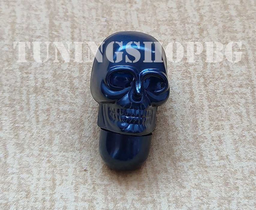 Топка за скоростен лост Skull Black или Silver метал Череп