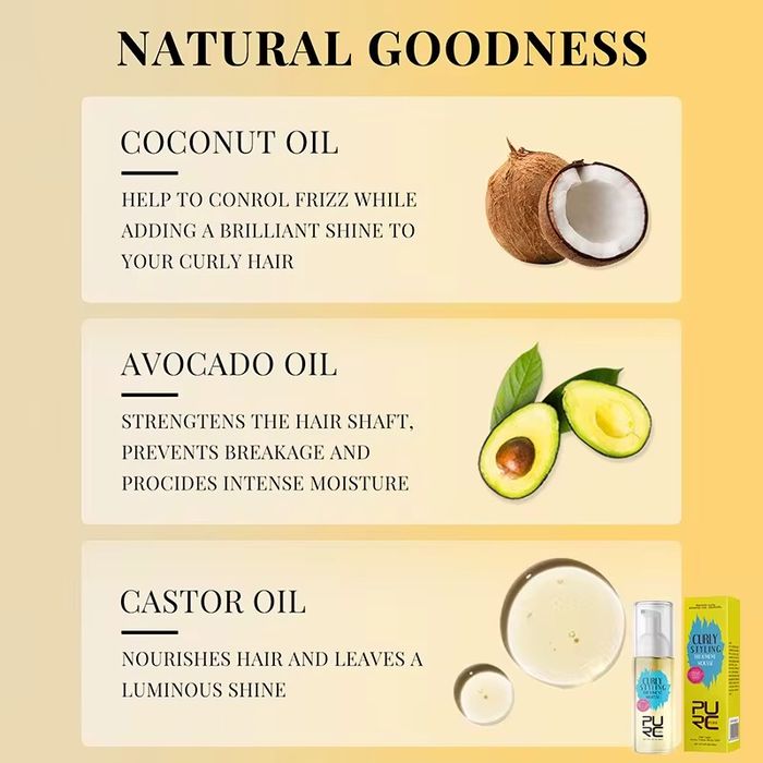 Spumă pentru păr creț – definire bucle și onduleuri, 50ml