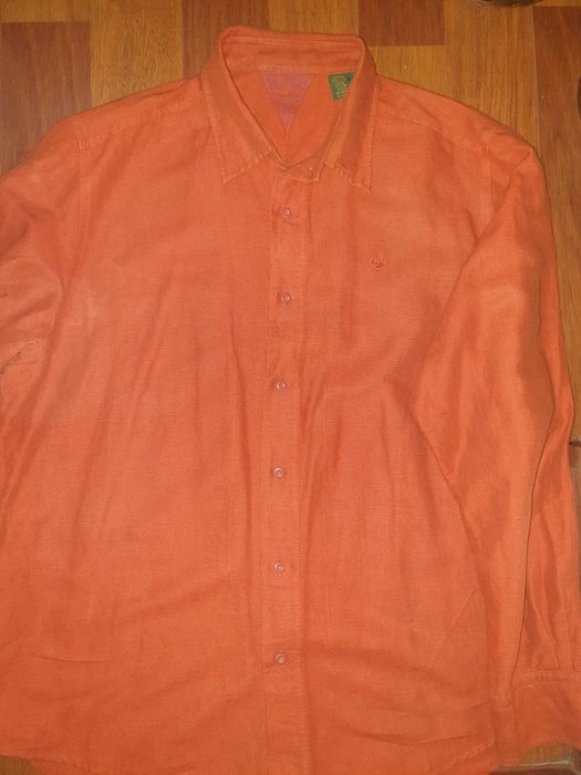 Vand camasa barbateasca culoare ruginiu din in Timberland L/xl