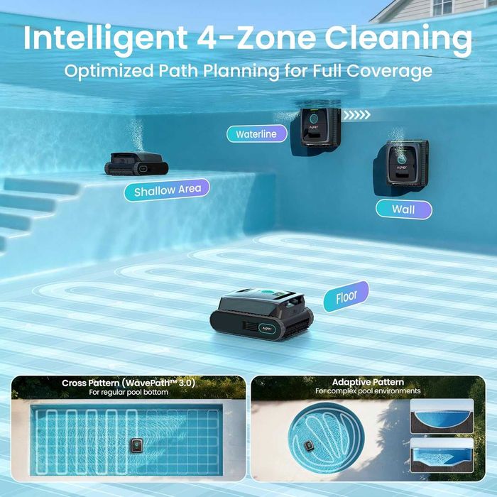 Беспроводной пылесос для бассейна Aiper Scuba S3 Robotic Pool Cleaner!