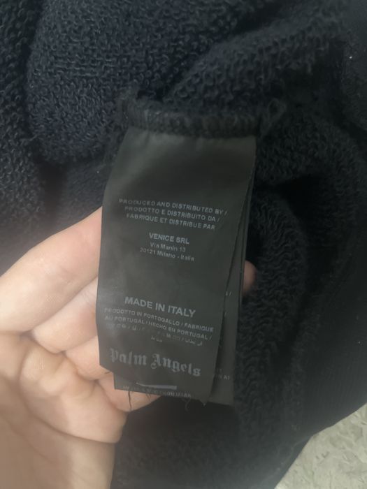 Palm angels green spray hoodie