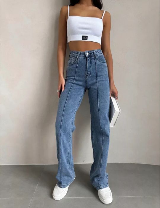 Джинсы женские со швами