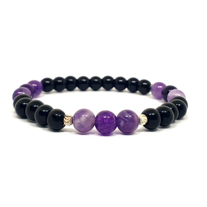 Set 2 bratari ametist si onix