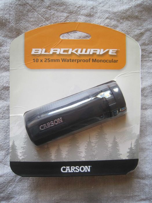 Monocular Carson BlackWave, 10x25 mm, Waterproof