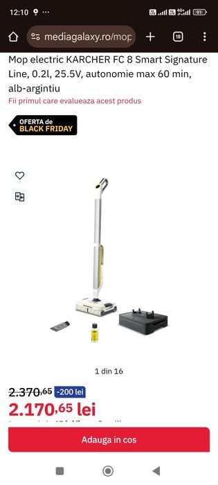 Mop electric Karcher FC 8 Smart Signature Line nou