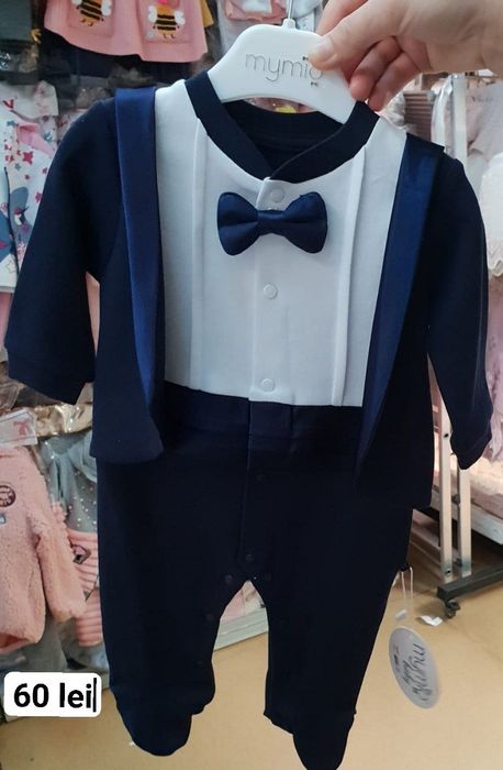 Salopeta elegant băiat  3_6 luni