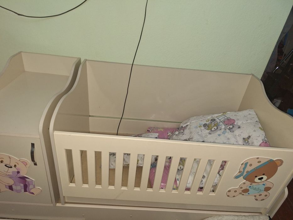 Детская кровать с шкафом