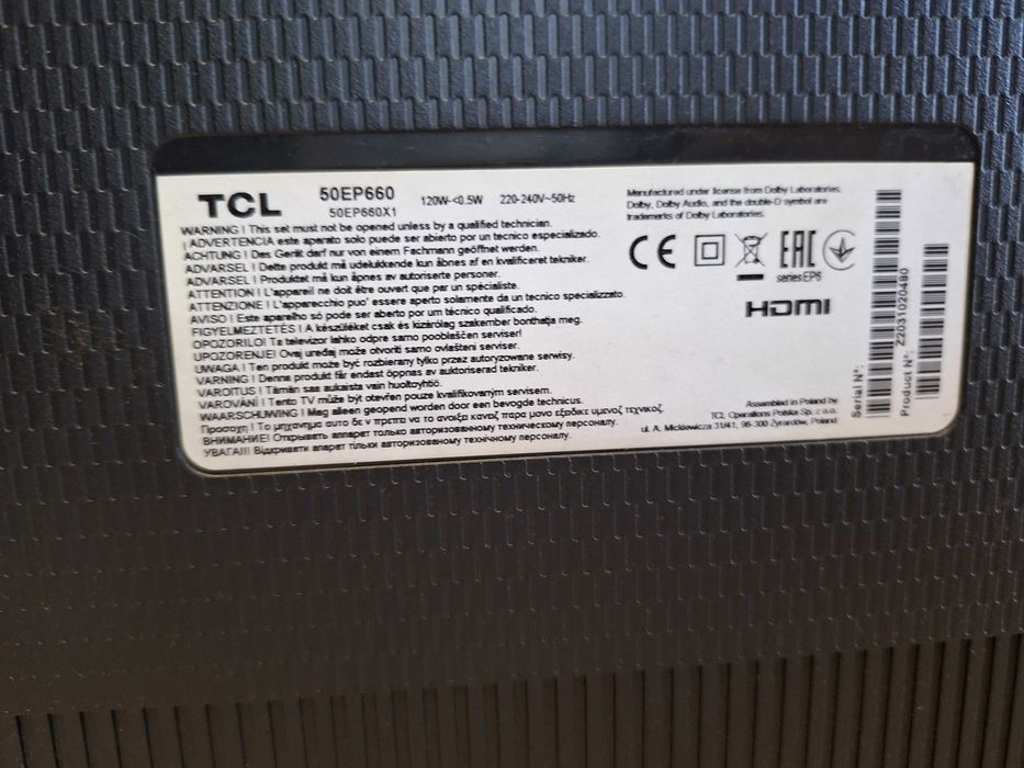 Led TV TCL 50EP660