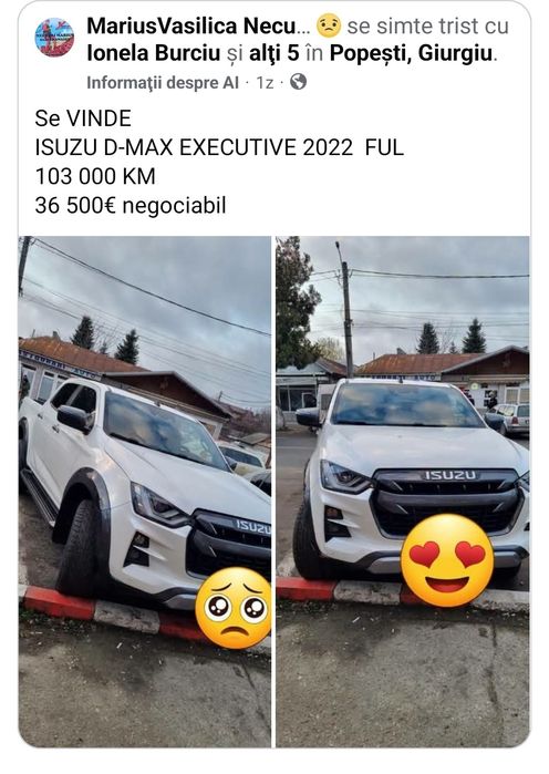 De Vânzare  Isuzu  D-MAX --EXECUTIVE +TVA