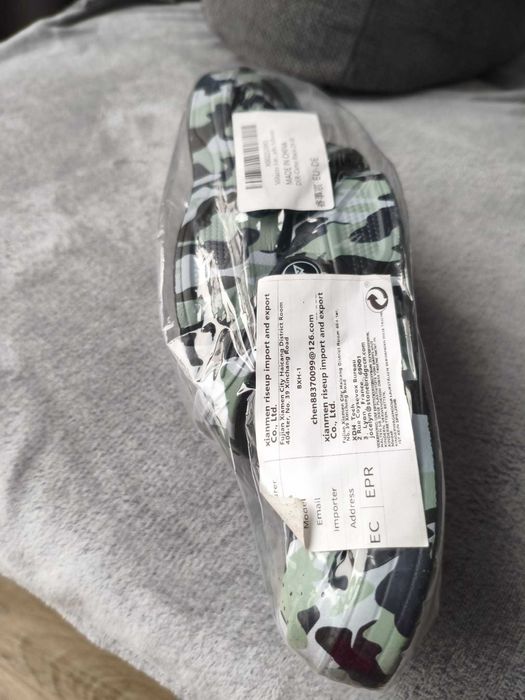 Slapi/Sandale Milazzo Garden Clogs camuflaj negru, mărimi EU 29-30