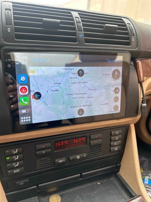 Navigatie Android Dedicata BMW E39 X5 E53 - QLed CarPlay DSP