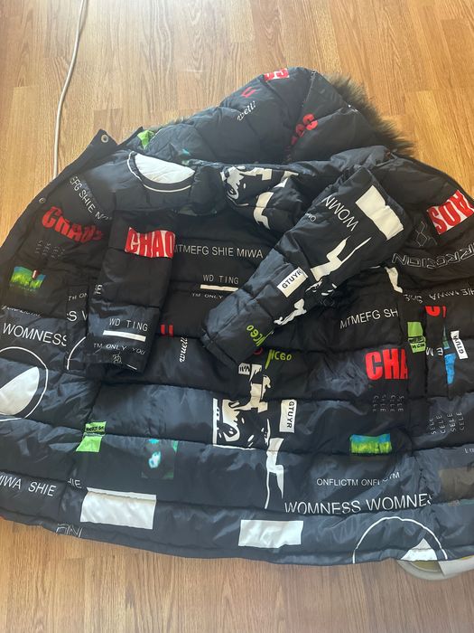 Куртка зимняя для девочек двустороняя