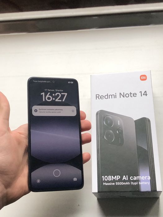 Redmi note 14 ochilmagan xolati yaxshi