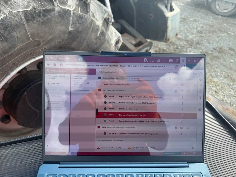 Diagnoza utilaje reparatii electronice si solutii AdBlue DPF EGR Case New holland jcb Caterpillar komatsu Magni Manitou