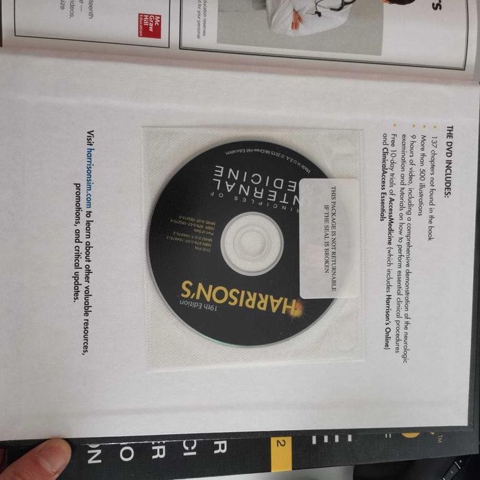 Harrison- Principiile Medicinii Interne, Editia 19 Vol 1+2, CD Inclus