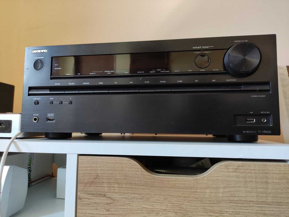 7.2 Onkyo TX-NR636, UHD 4K/60Hz, Wi-Fi, Bluetooth, Dolby Atmos, ARC