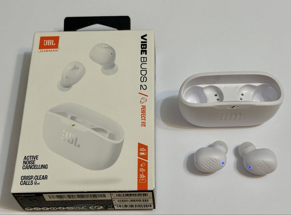 Casti JBL Vibe Buds 2 - alb
