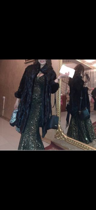 Шуба чёрный бриллиант