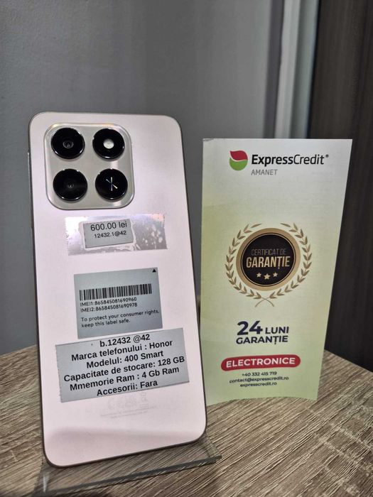 (AG42) Telefon Honor 400 smart B12432 - Garantie 2 ani!