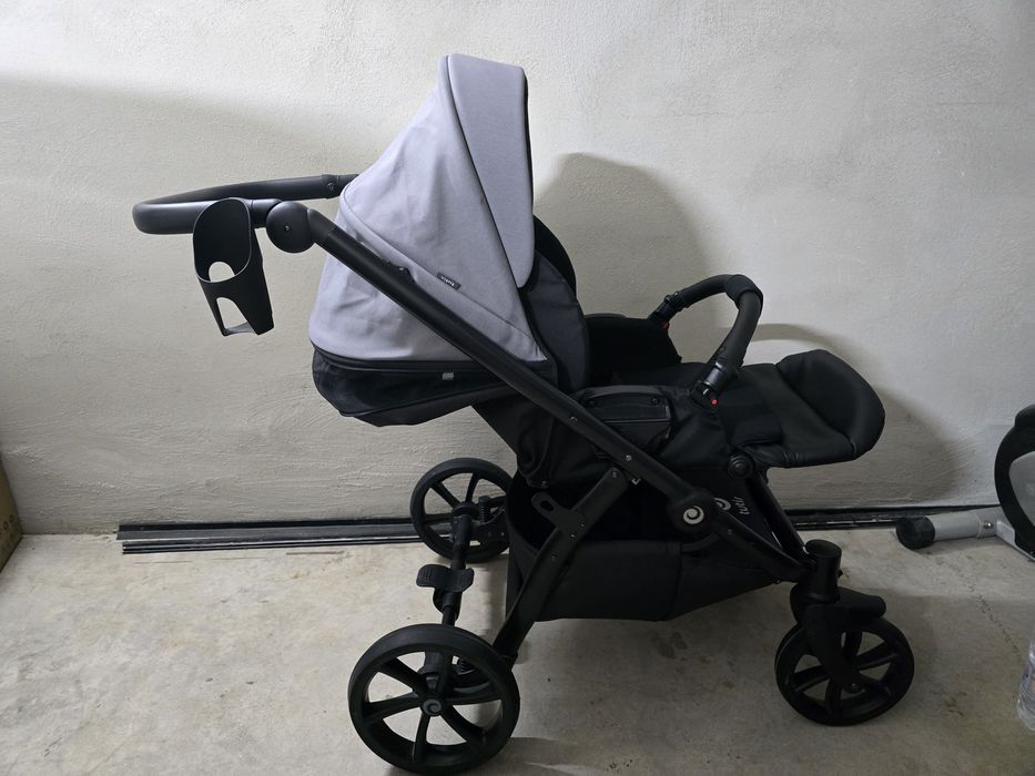 Бебешка количка 2 в 1 Tutis - UNO 5+, Grey