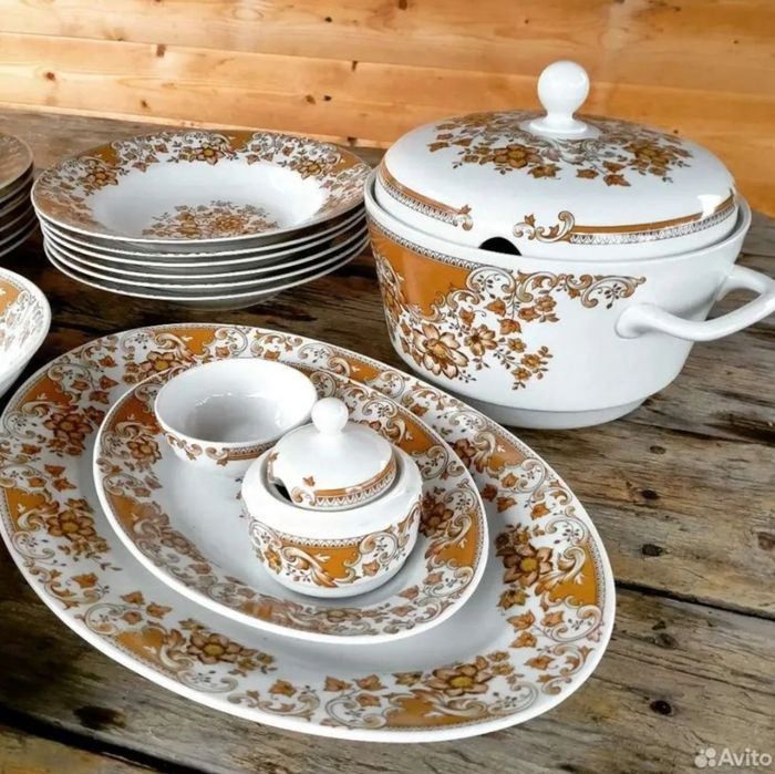 Редкий Чехословацкий столовый сервиз