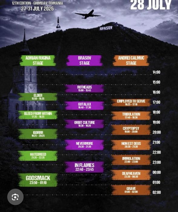 Rockstadt Fest Brasov ZIUA 2 , bilet achizitionat online . Se trimite pe email sau whatss app