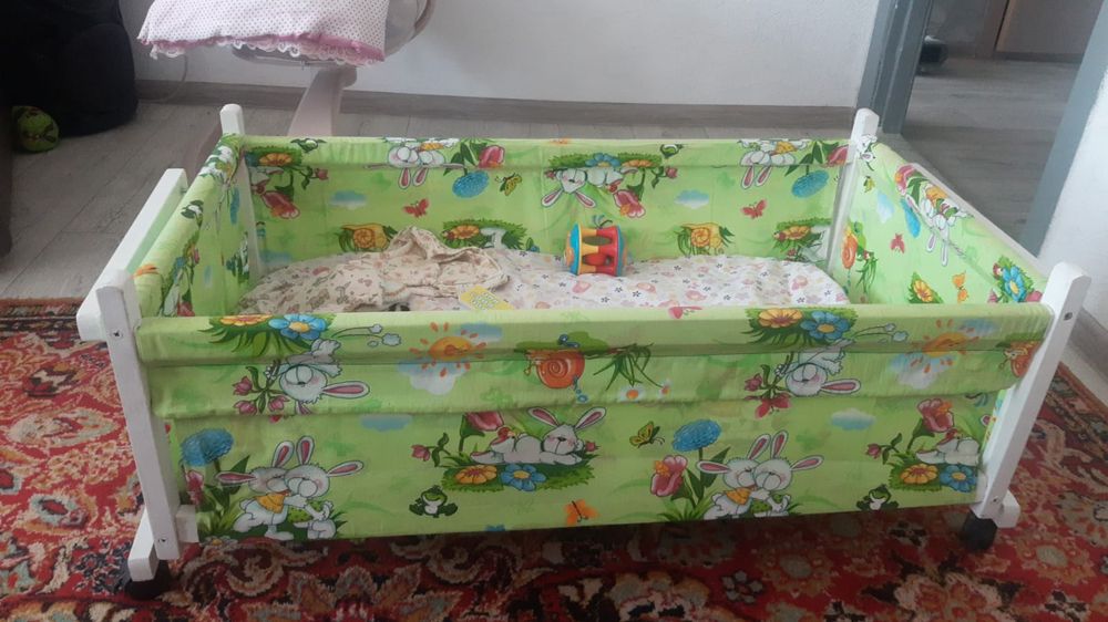 Детская кроватка+люлька
