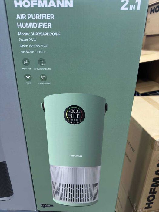 Очиститель + увлажнитель воздуха Hofmann 2в1 SHR25APDCO/HF.