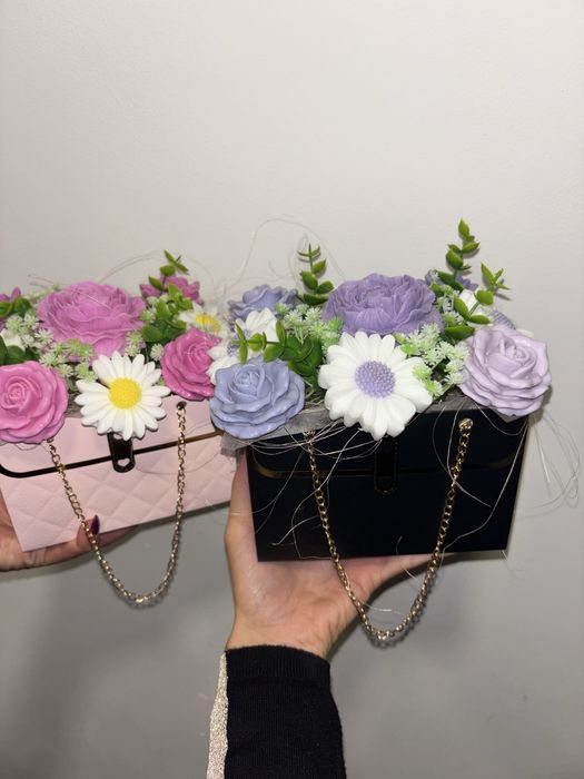 Букет от ароматни сапунени цветя