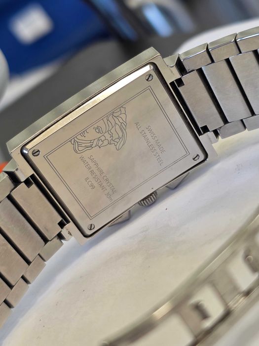 Ceas Versace Landmark Tank ILC99C Chronograph Y2K Swiss ETA 251.471 Rar