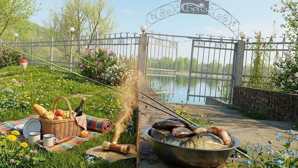 Коттеджи на берегу Ташморе + рыбалка + сауна + пикники