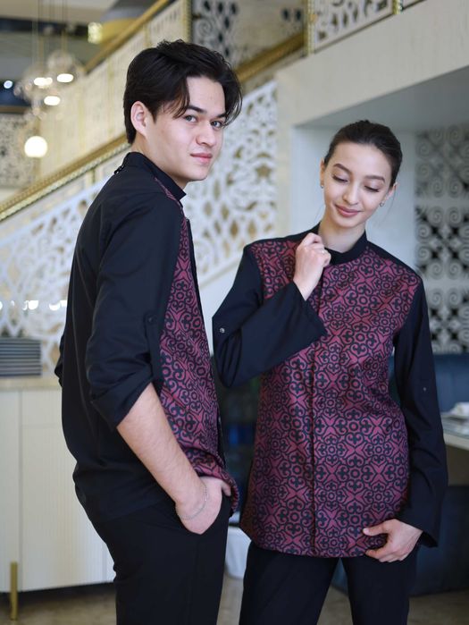 Рубашка Qazyna официант/повар спецодежда/форма