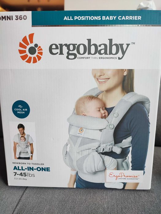 Чисто нова ергономична раница Ergobaby omni 360 cool air