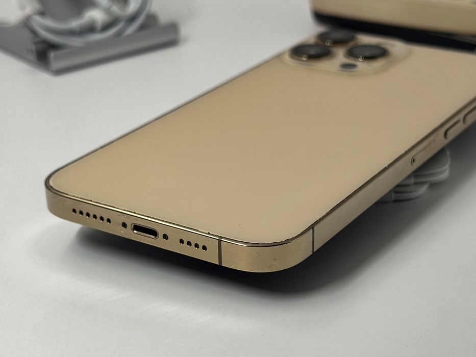 iPhone 13 Pro Max, 256GB, Gold, 100% батерия, КАТО НОВ, ГАРАНЦИЯ!
